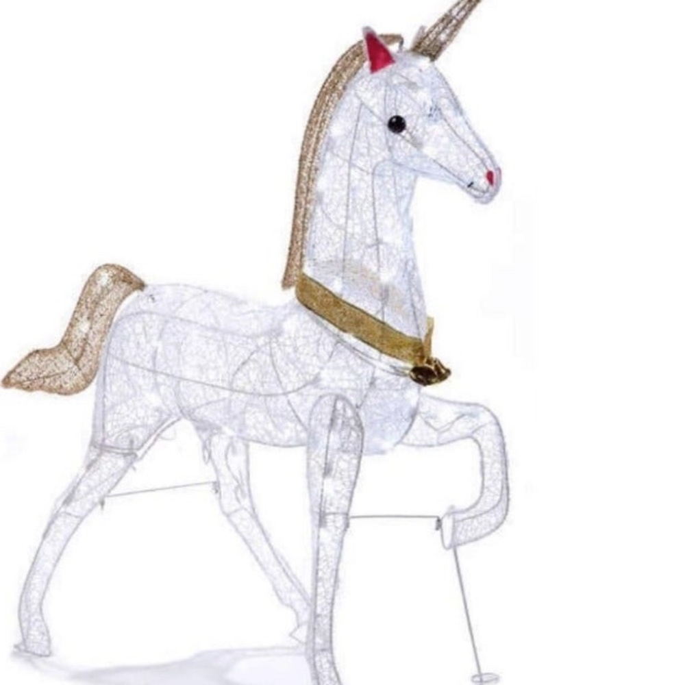 Lighted Christmas Unicorn Yard Decor (SOLD)